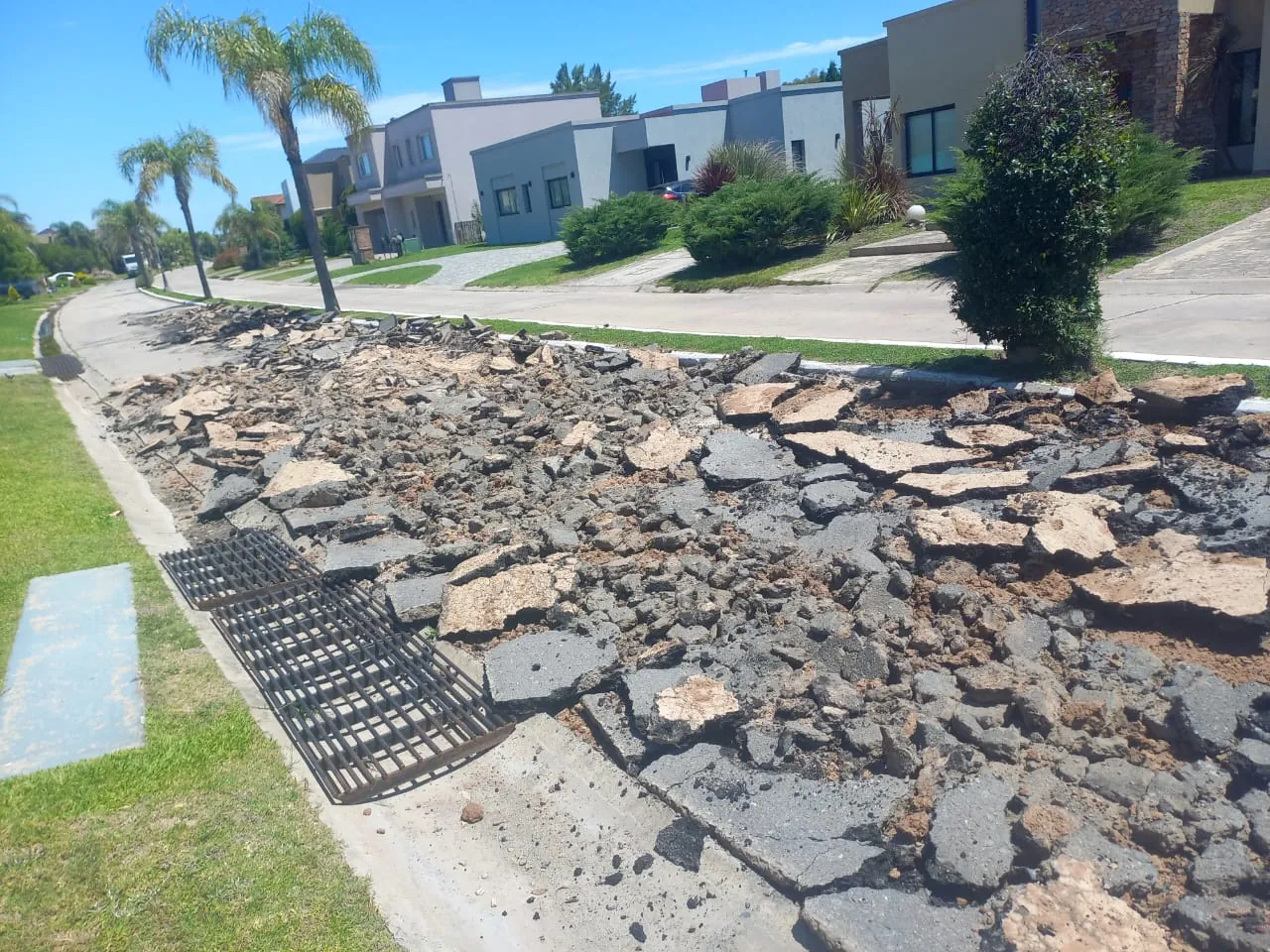 Superficie de terreno antes de la preparación